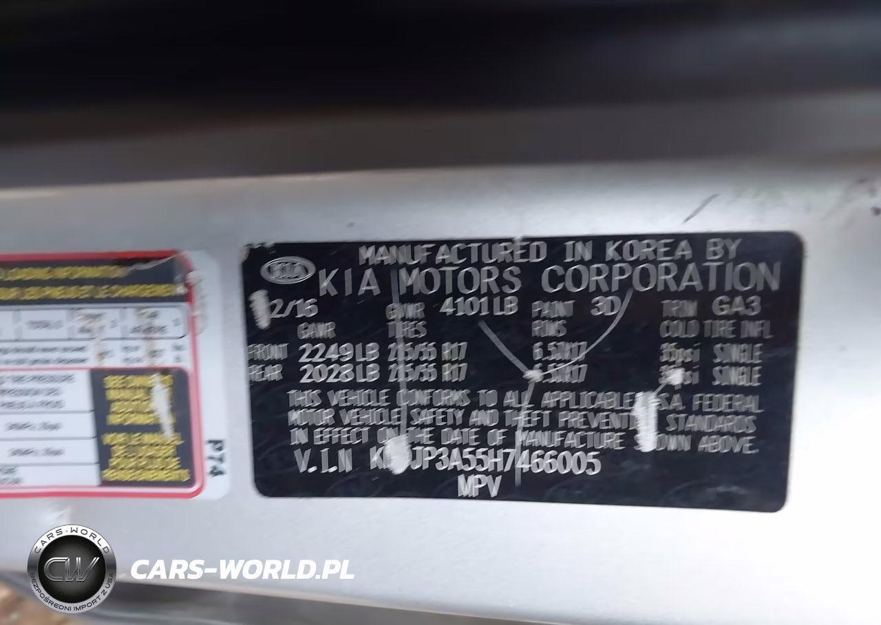 2017 Kia Soul + VIN:KNDJP3A55H7466005 - 9