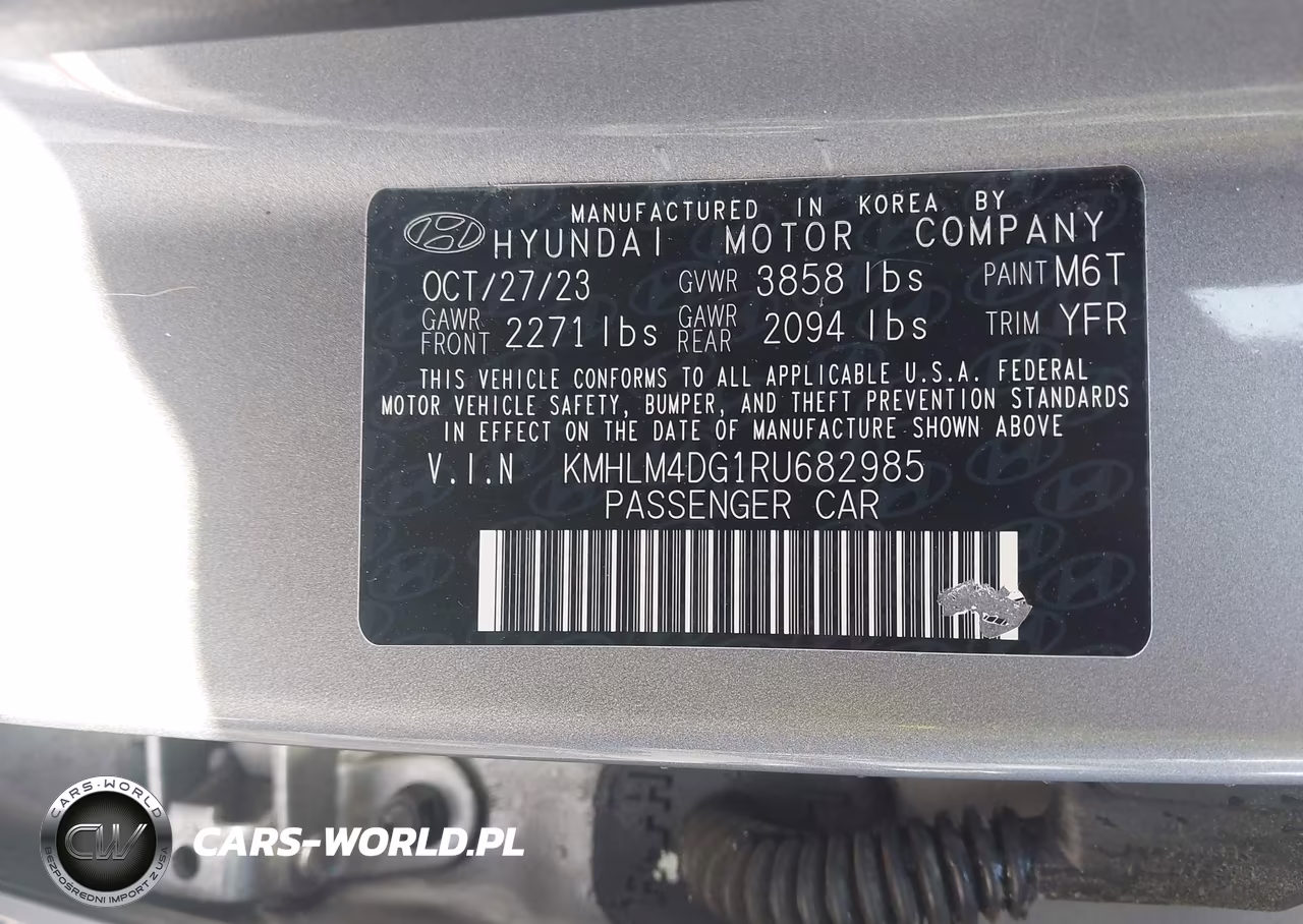 2024 Hyundai Elantra Sel VIN:KMHLM4DG1RU682985 - 9