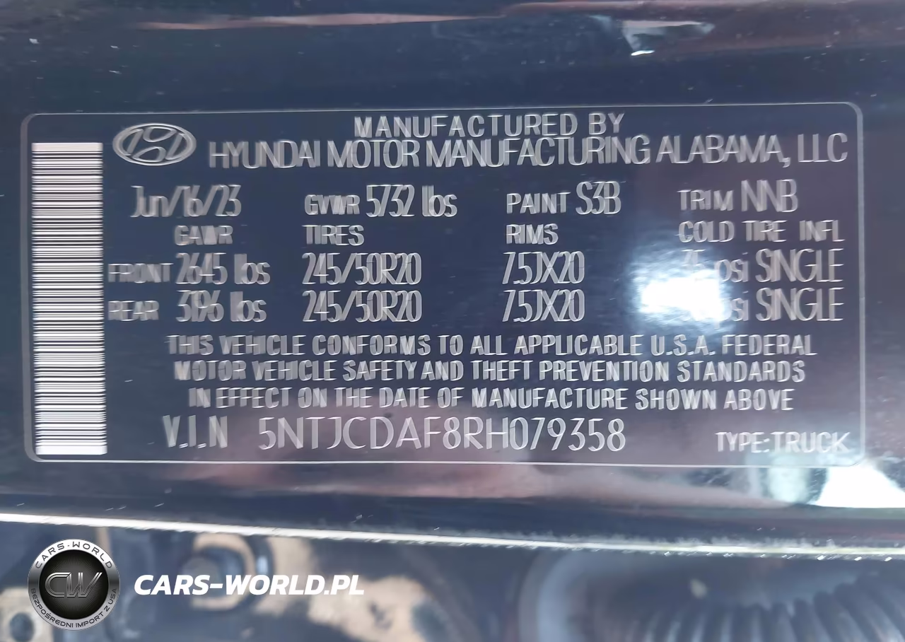 2024 Hyundai Santa Cruz Night VIN:5NTJCDAF8RH079358 - 9