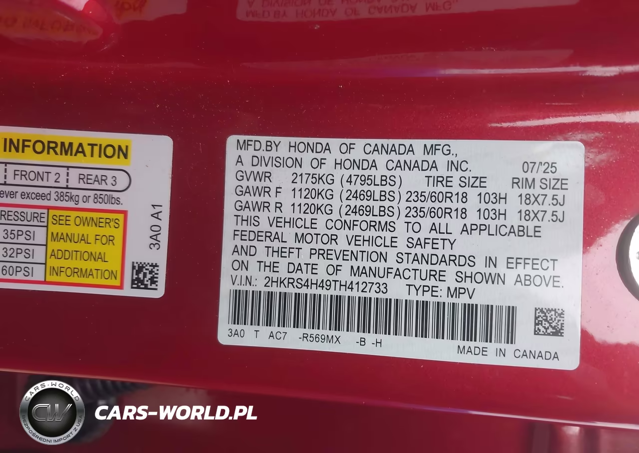 2026 Honda Cr-V Ex Awd VIN:2HKRS4H49TH412733 - 9