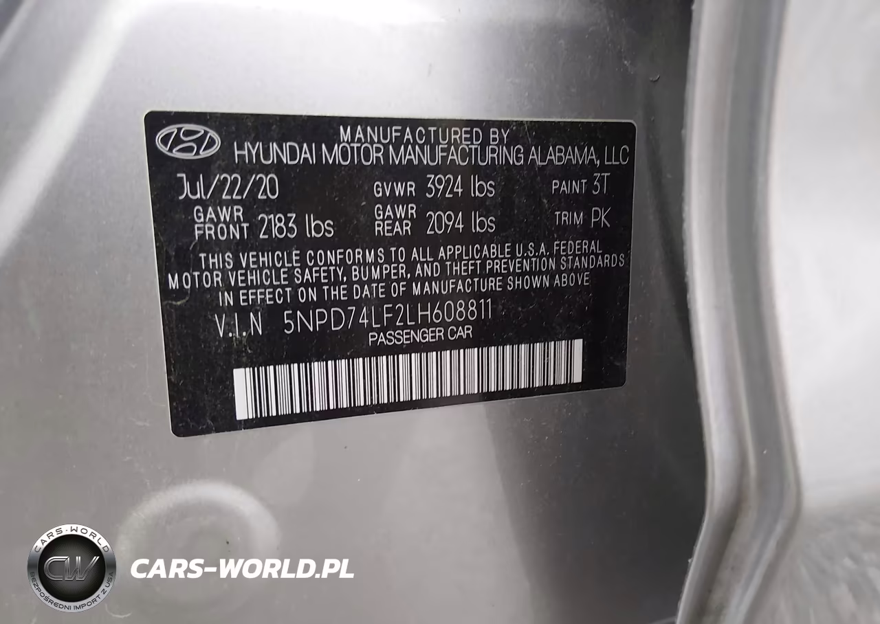 2020 Hyundai Elantra Se VIN:5NPD74LF2LH608811 - 9