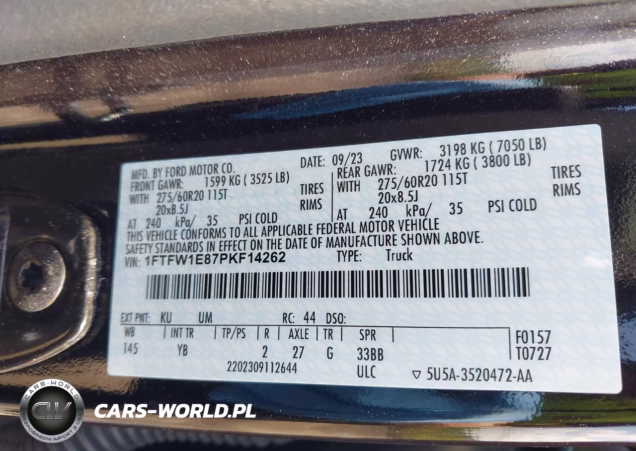 2023 Ford F-150 Xlt VIN:1FTFW1E87PKF14262 - 9