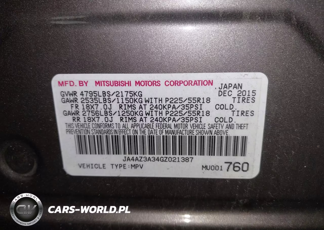 2016 Mitsubishi Outlander Se VIN:JA4AZ3A34GZ021387 - 9