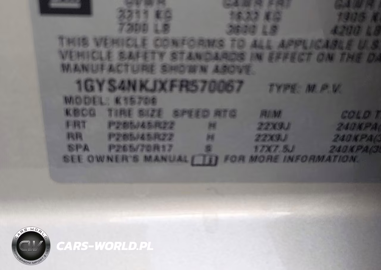 2015 Cadillac Escalade Premium VIN:1GYS4NKJXFR570067 - 9