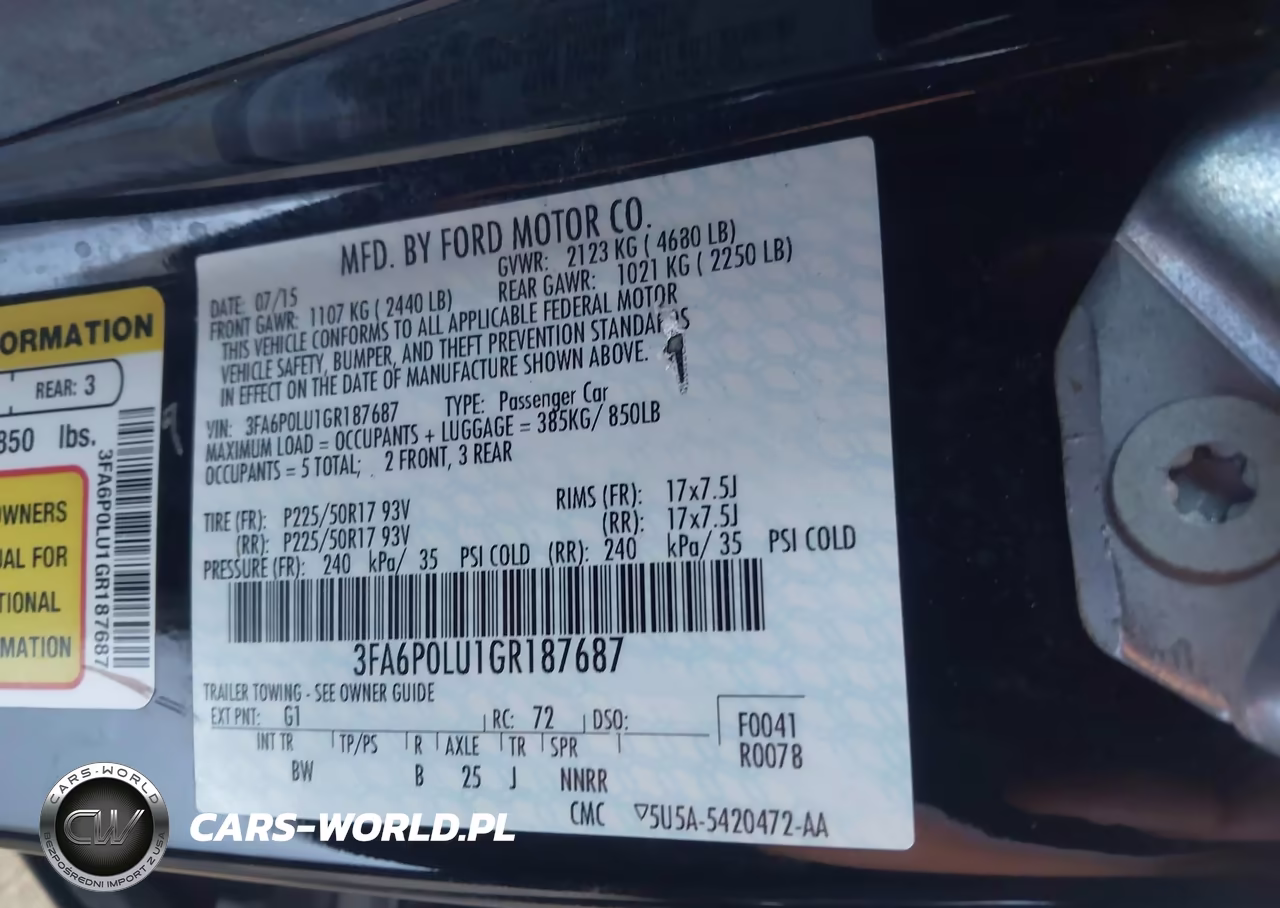 2016 Ford Fusion Hybrid Se VIN:3FA6P0LU1GR187687 - 9