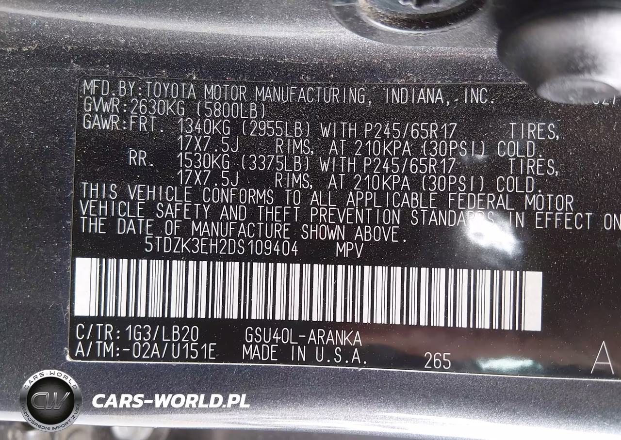 2013 Toyota Highlander Se V6 VIN:5TDZK3EH2DS109404 - 9