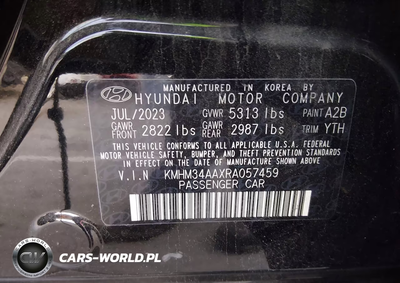 2024 Hyundai Ioniq 6 Sel VIN:KMHM34AAXRA057459 - 9
