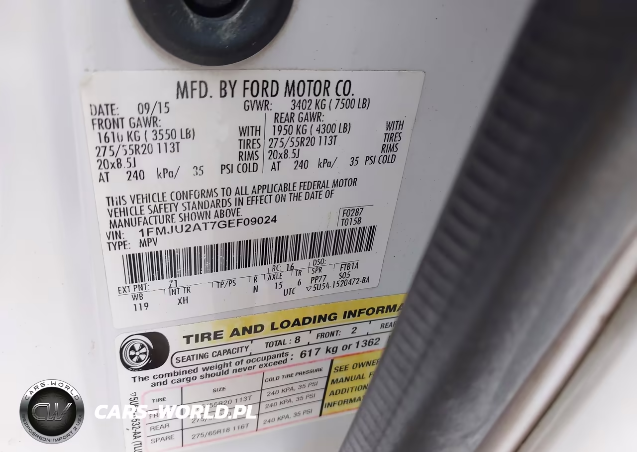 2016 Ford Expedition Limited VIN:1FMJU2AT7GEF09024 - 9