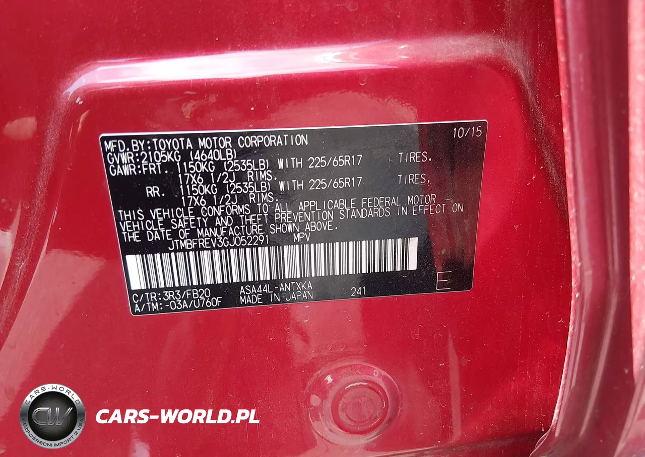 2016 Toyota Rav4 Le VIN:JTMBFREV3GJ052291 - 9