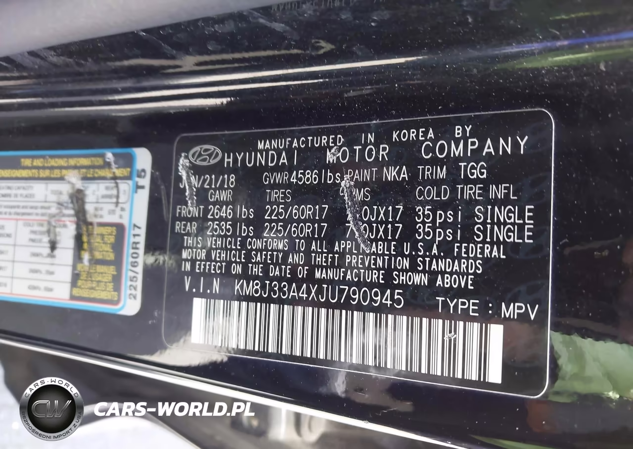 2018 Hyundai Tucson Sel VIN:KM8J33A4XJU790945 - 9