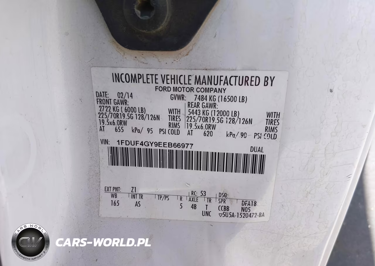 2014 Ford F-450 Chassis Xl VIN:1FDUF4GY9EEB66977 - 8