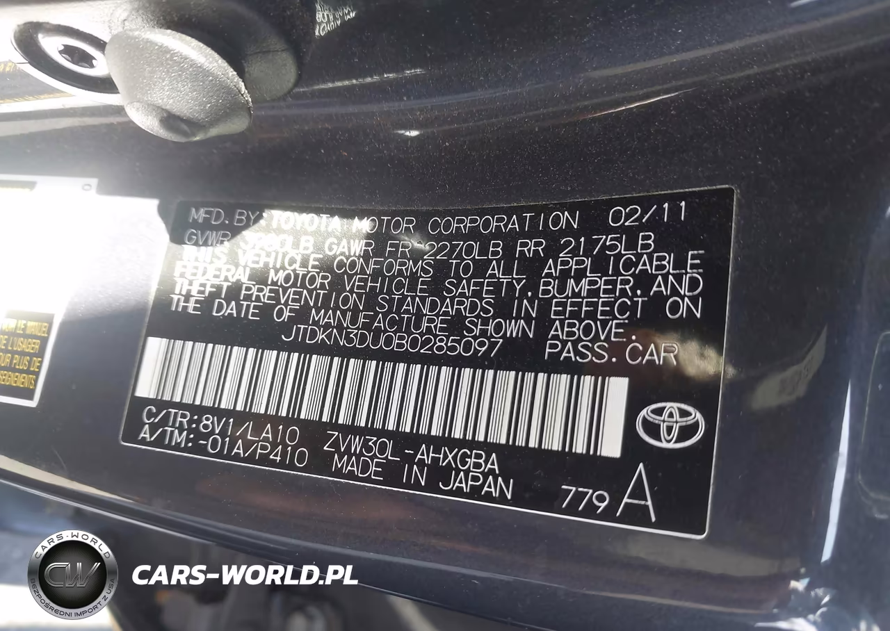 2011 Toyota Prius Four VIN:JTDKN3DU0B0285097 - 9