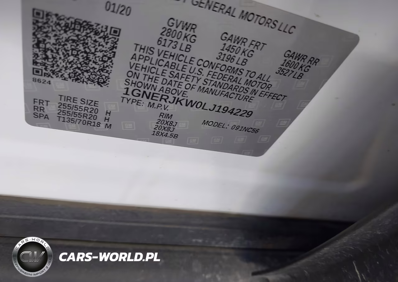 2020 Chevrolet Traverse Fwd Rs VIN:1GNERJKW0LJ194229 - 9