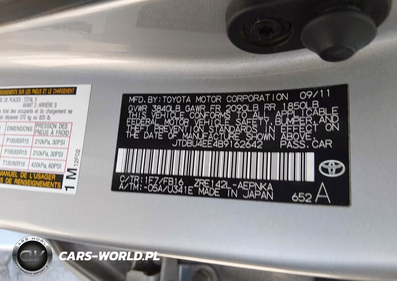 2011 Toyota Corolla Le VIN:JTDBU4EE4B9162642 - 9