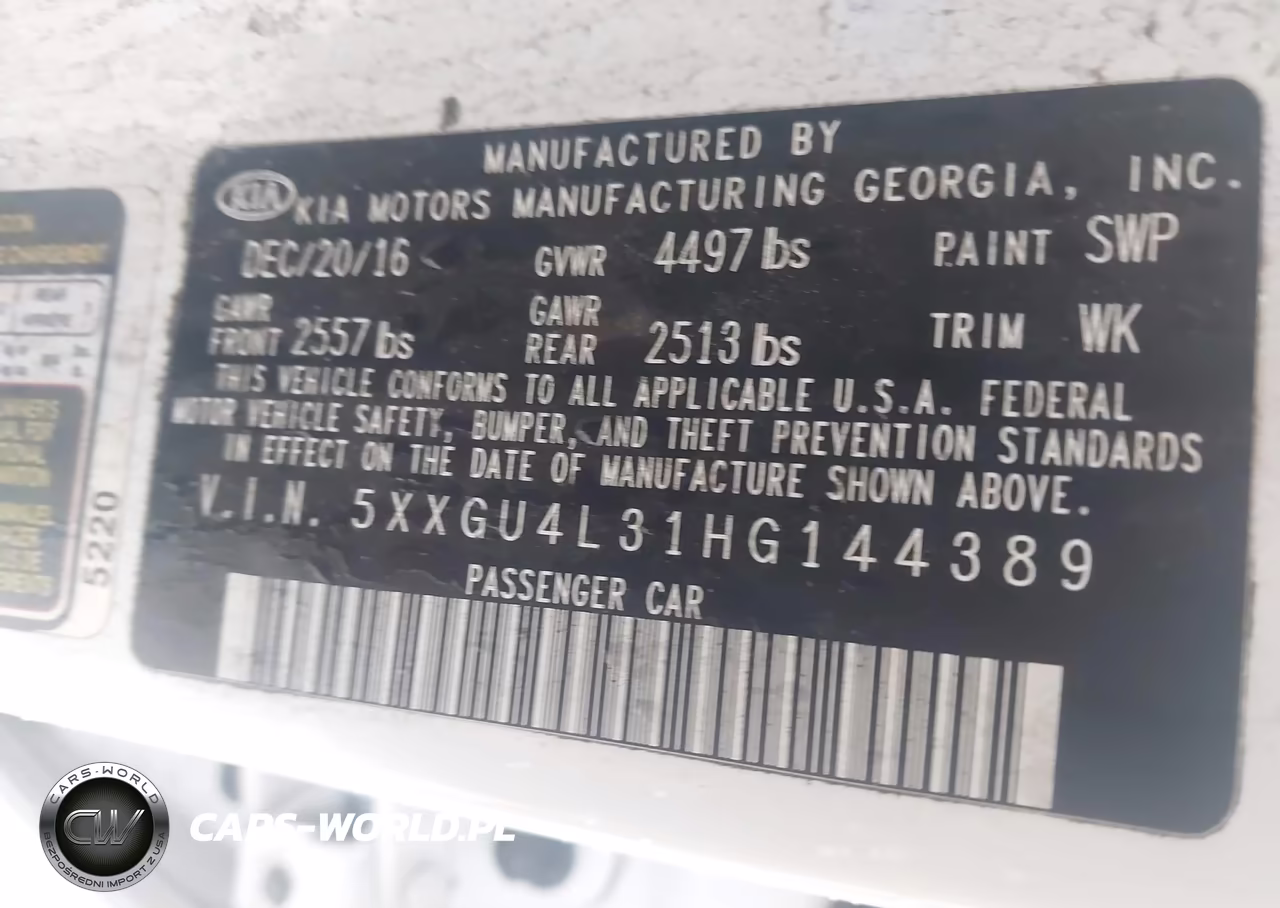 2017 Kia Optima Ex VIN:5XXGU4L31HG144389 - 9
