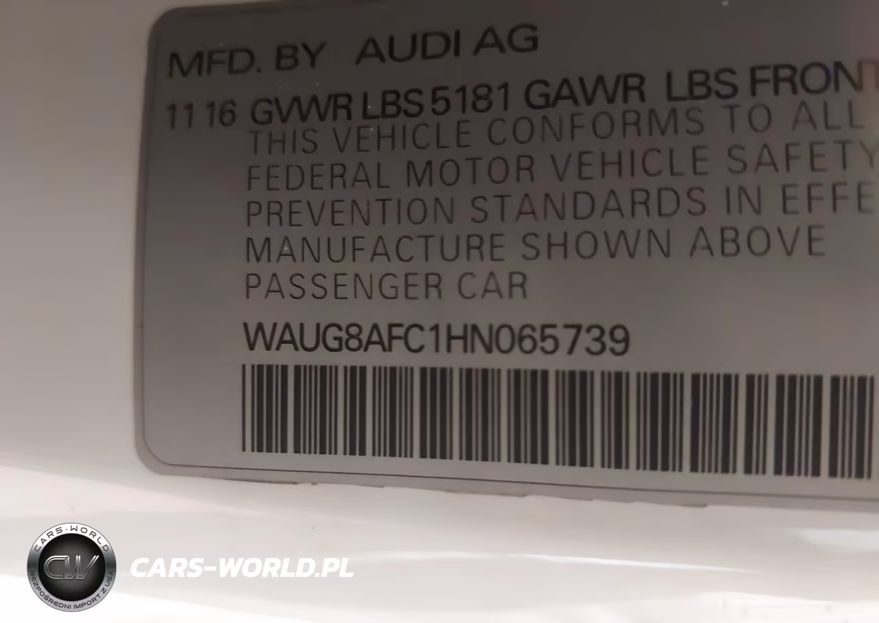 2017 Audi A6 Premium Plus VIN:WAUG8AFC1HN065739 - 9