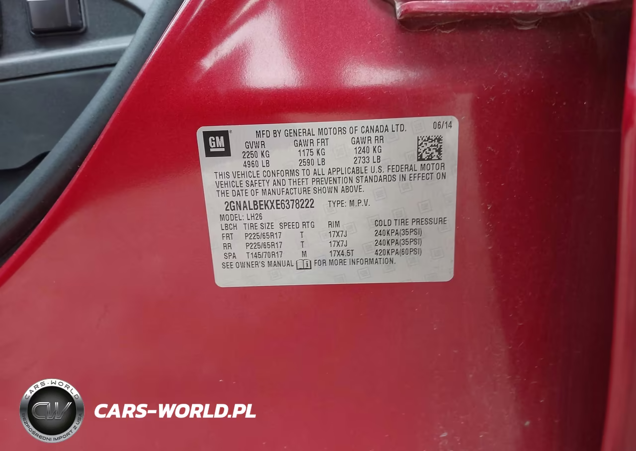 2014 Chevrolet Equinox Lt VIN:2GNALBEKXE6378222 - 9
