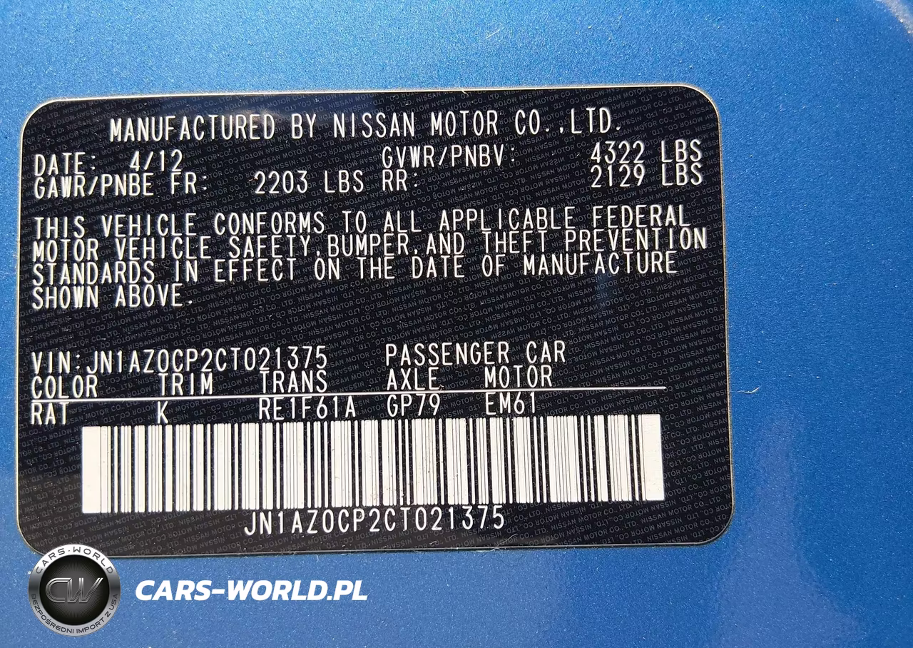 2012 Nissan Leaf Sl VIN:JN1AZ0CP2CT021375 - 9