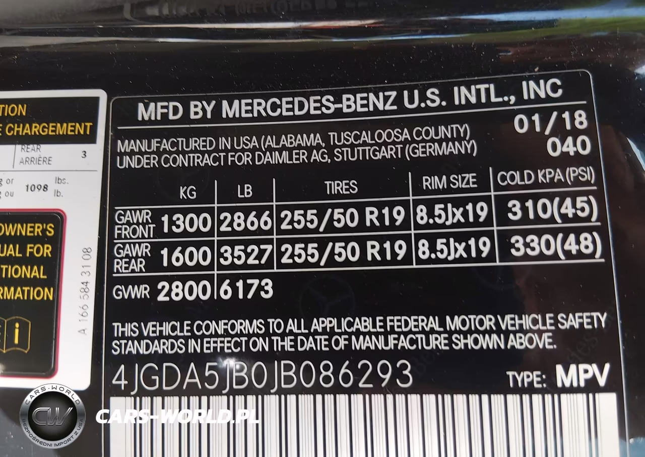 2018 Mercedes-Benz Gle 350 VIN:4JGDA5JB0JB086293 - 9