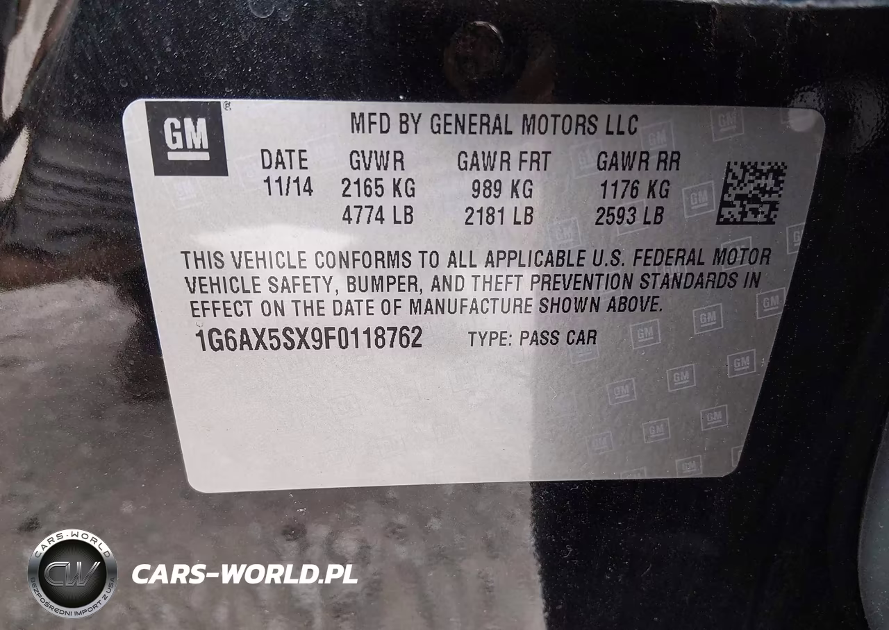 2015 Cadillac Cts Luxury VIN:1G6AX5SX9F0118762 - 9