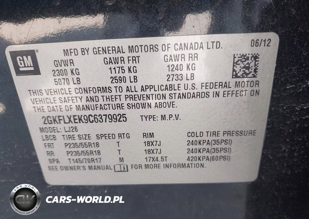 2012 GMC Terrain Slt-2 VIN:2GKFLXEK9C6379925 - 9