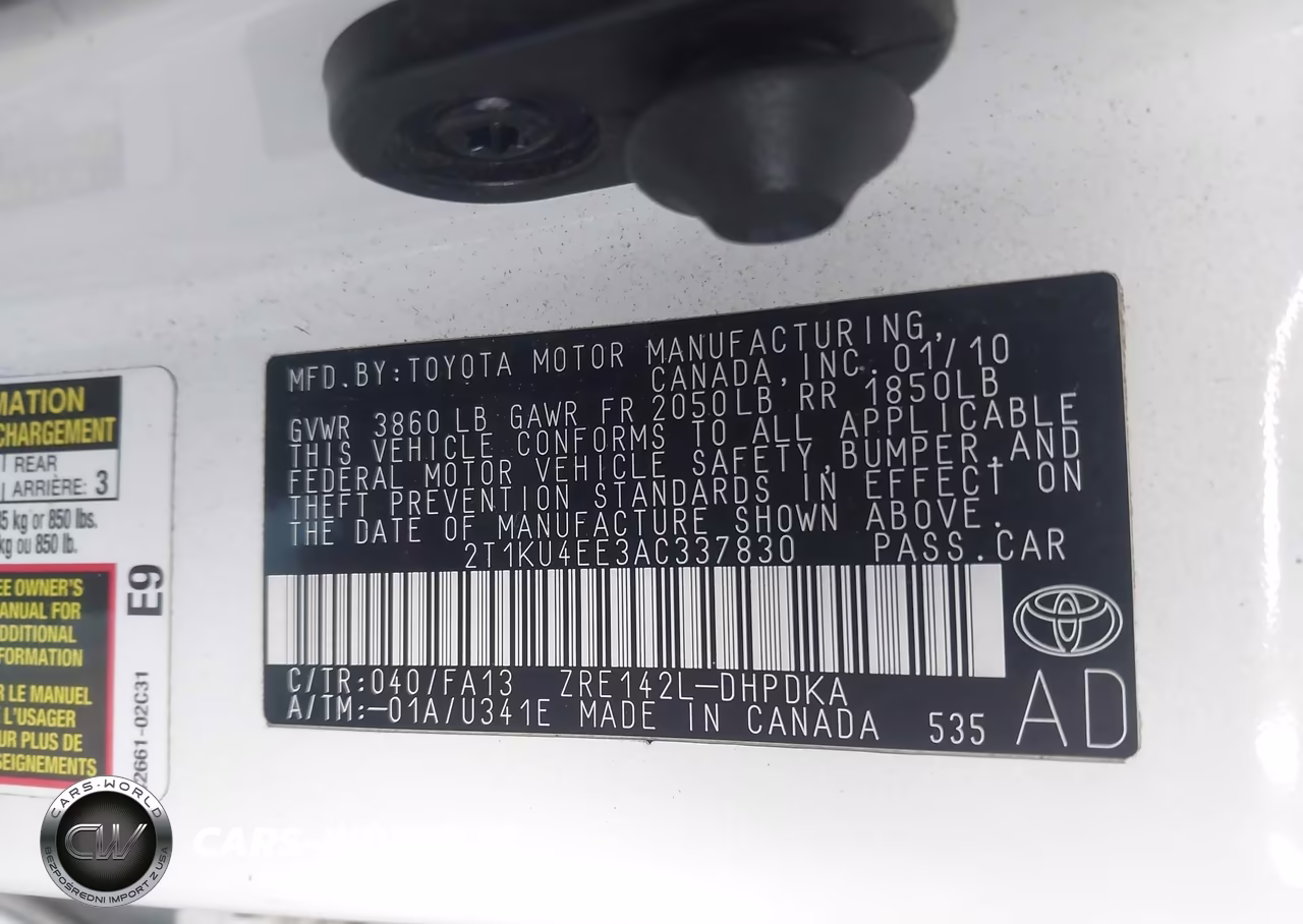 2010 Toyota Matrix VIN:2T1KU4EE3AC337830 - 9