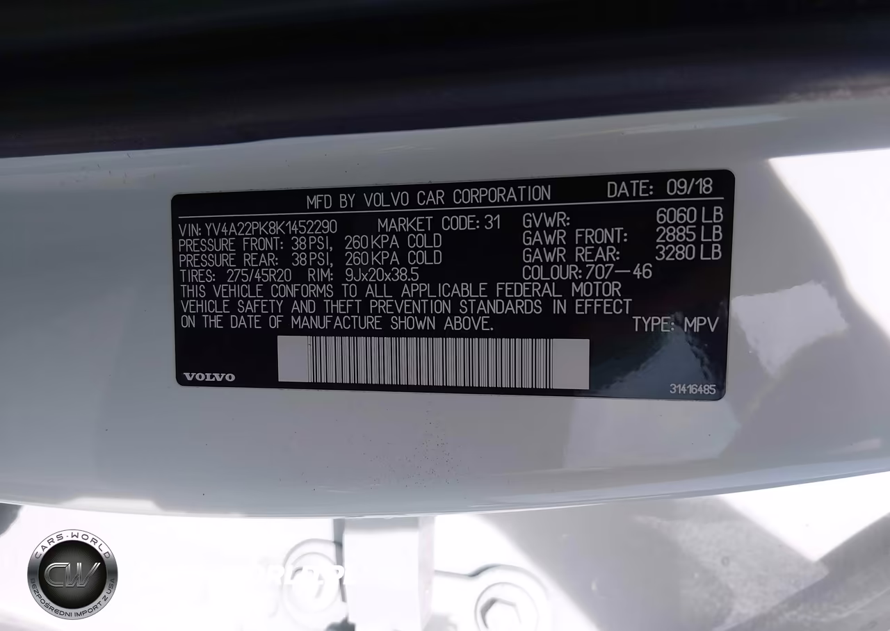 2019 Volvo Xc90 T6 Momentum VIN:YV4A22PK8K1452290 - 9