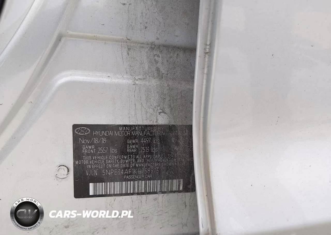 2019 Hyundai Sonata Sel VIN:5NPE34AF1KH758975 - 9