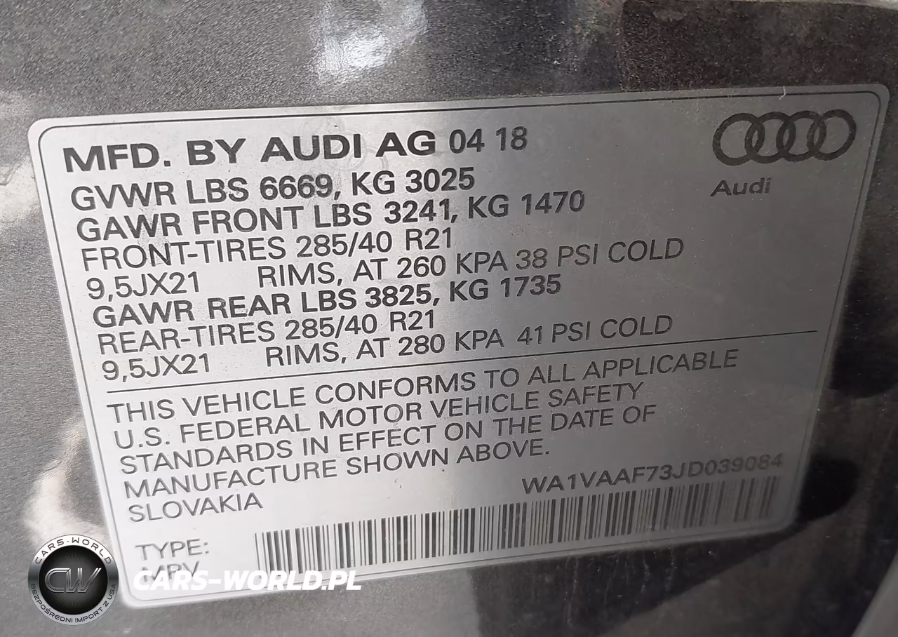 2018 Audi Q7 3.0T Premium VIN:WA1VAAF73JD039084 - 9