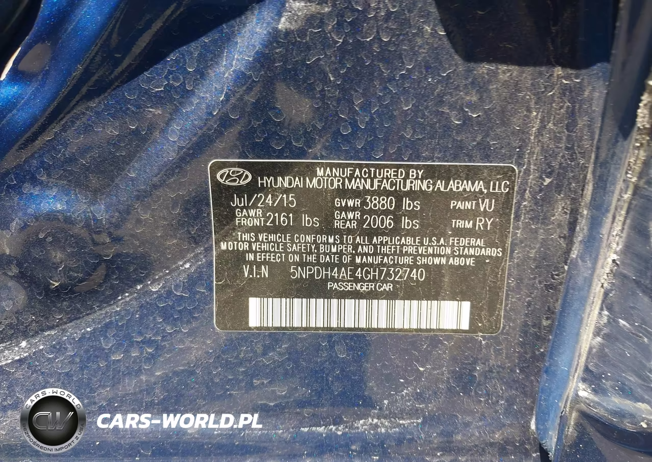2016 Hyundai Elantra Value Edition VIN:5NPDH4AE4GH732740 - 9