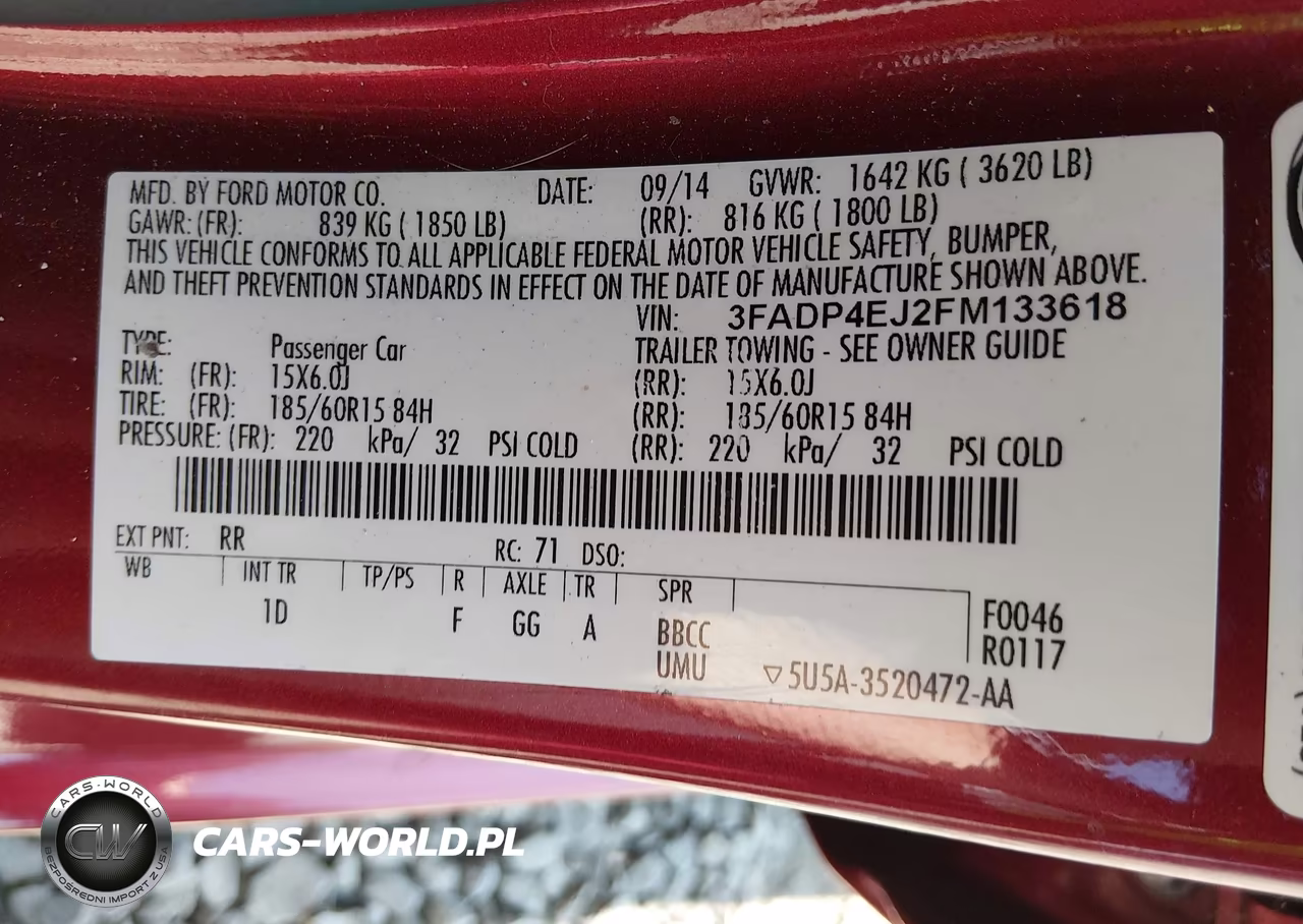2015 Ford Fiesta Se VIN:3FADP4EJ2FM133618 - 9