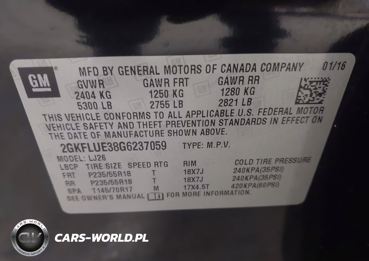 2016 GMC Terrain Slt VIN:2GKFLUE38G6237059 - 9