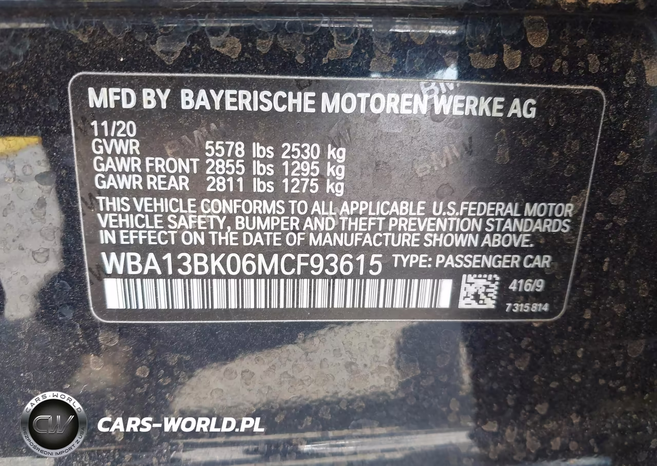 2021 BMW M550I xDrive VIN:WBA13BK06MCF93615 - 9