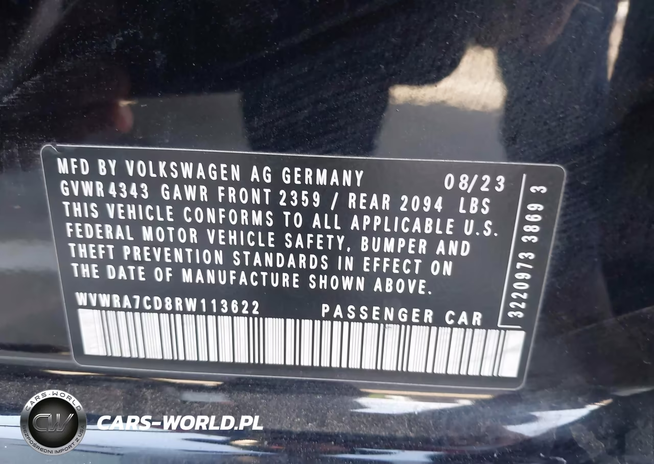 2024 Volkswagen Golf Gti 2.0T Se VIN:WVWRA7CD8RW113622 - 9