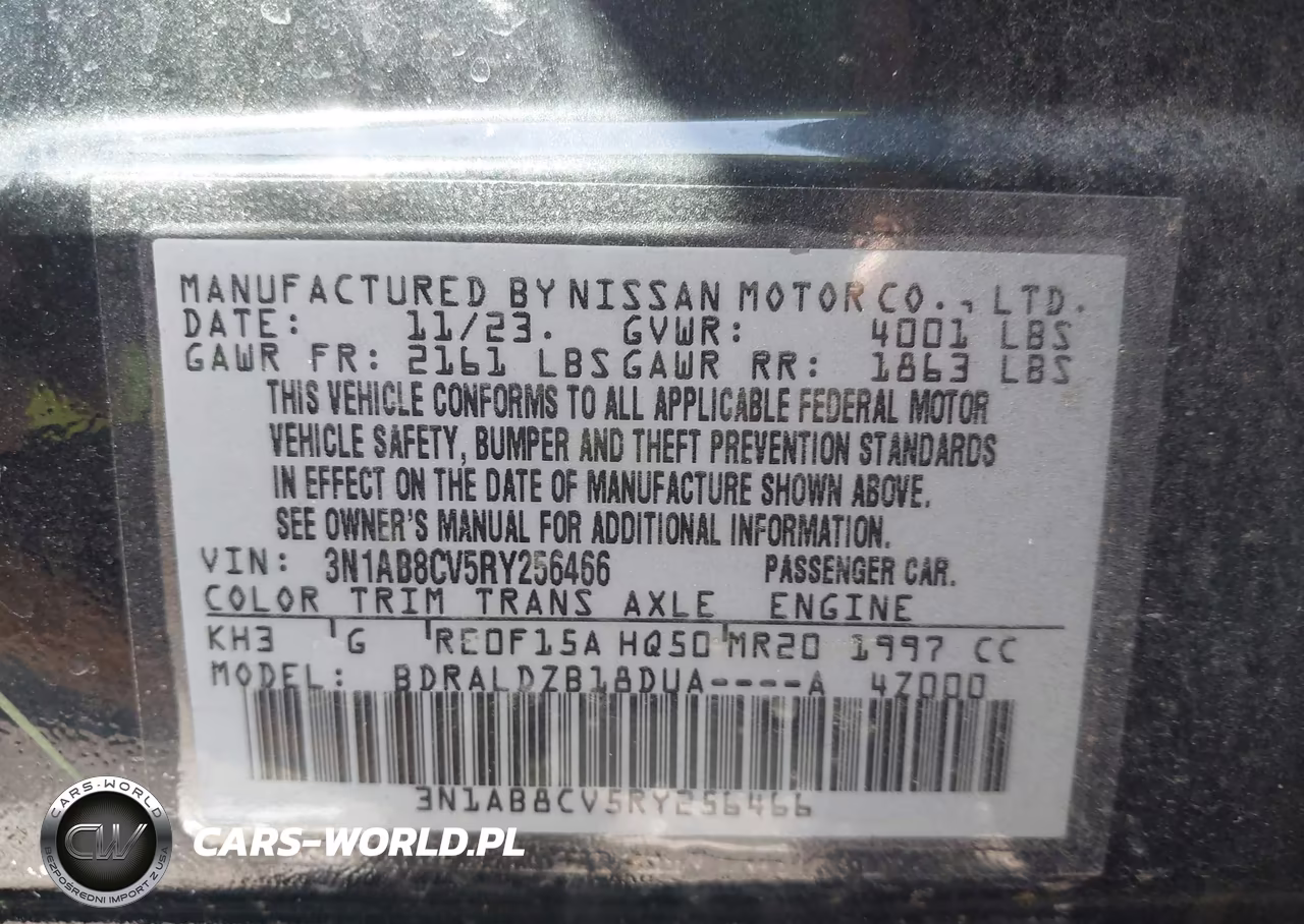 2024 Nissan Sentra Sv Xtronic Cvt VIN:3N1AB8CV5RY256466 - 9