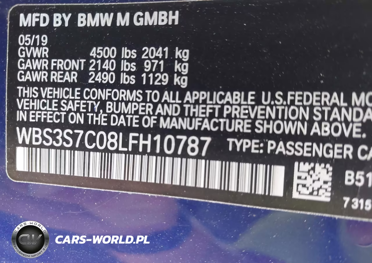 2020 BMW M4 Cs VIN:WBS3S7C08LFH10787 - 9