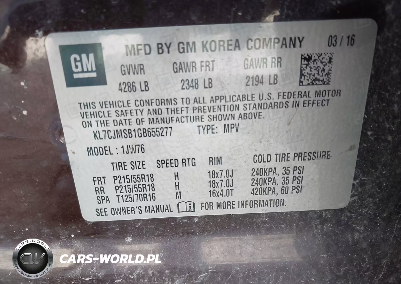 2016 Chevrolet Trax Ltz VIN:KL7CJMSB1GB655277 - 9