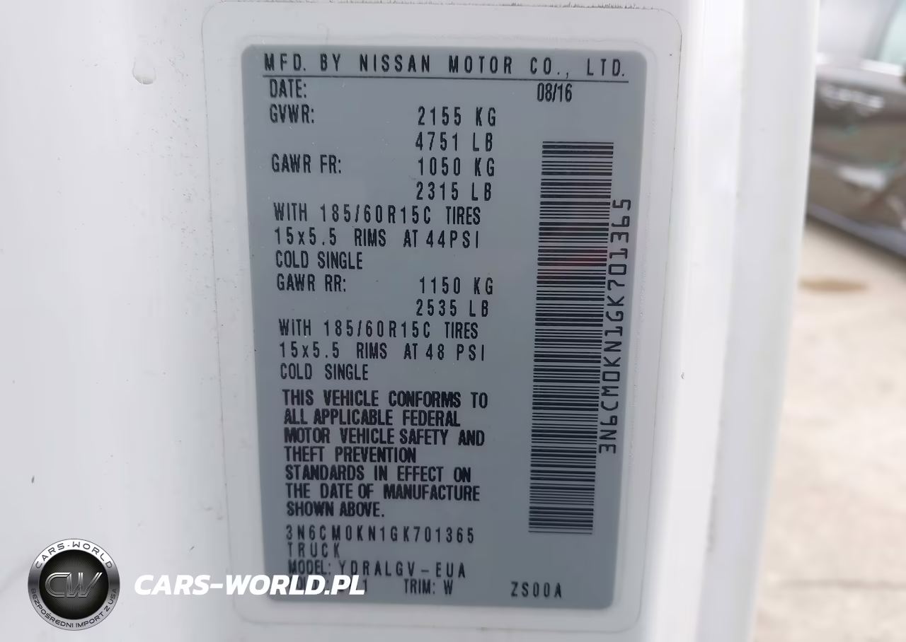 2016 Nissan Nv200 Sv VIN:3N6CM0KN1GK701365 - 9