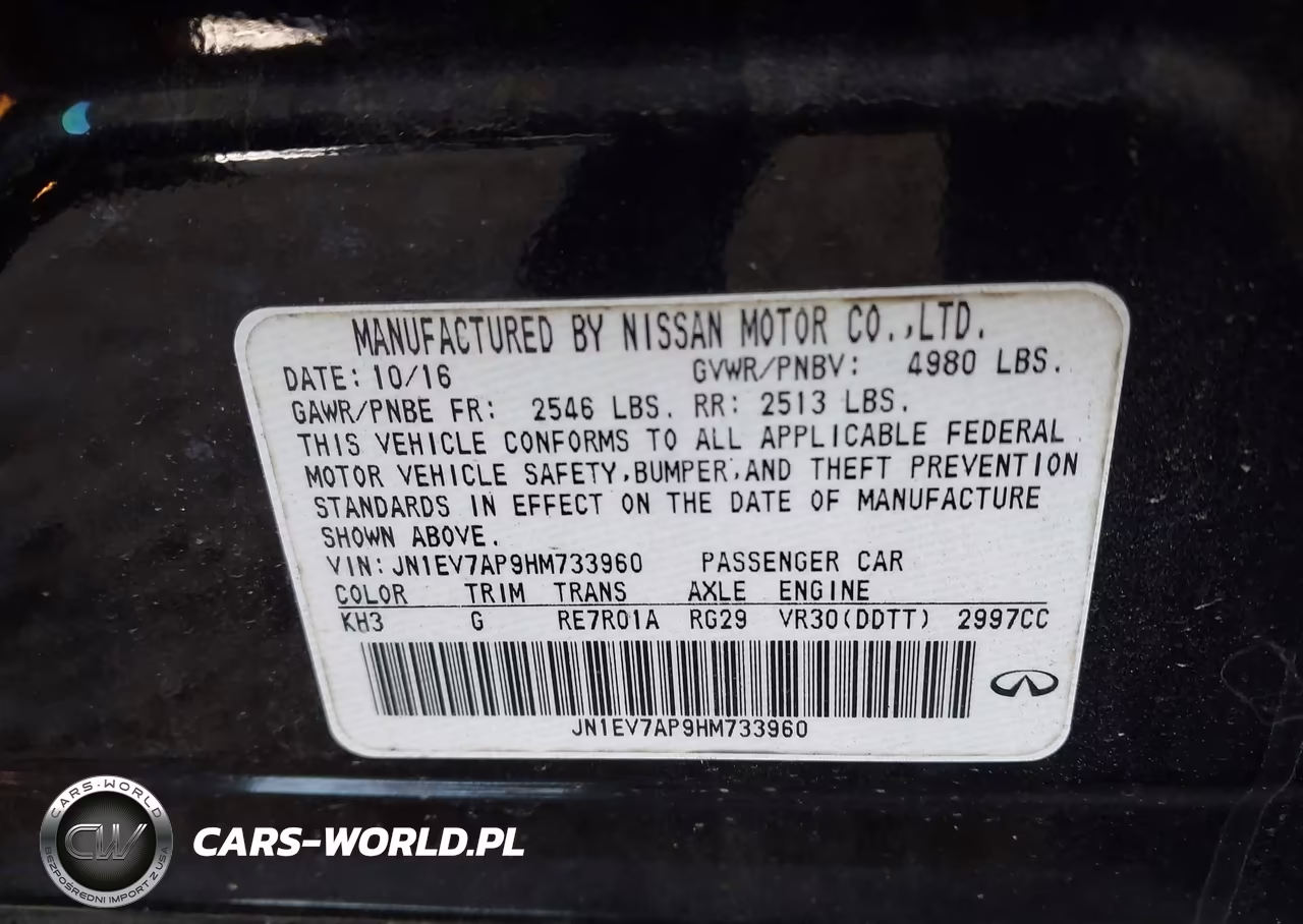 2017 Infiniti Q50 3.0T Premium VIN:JN1EV7AP9HM733960 - 9