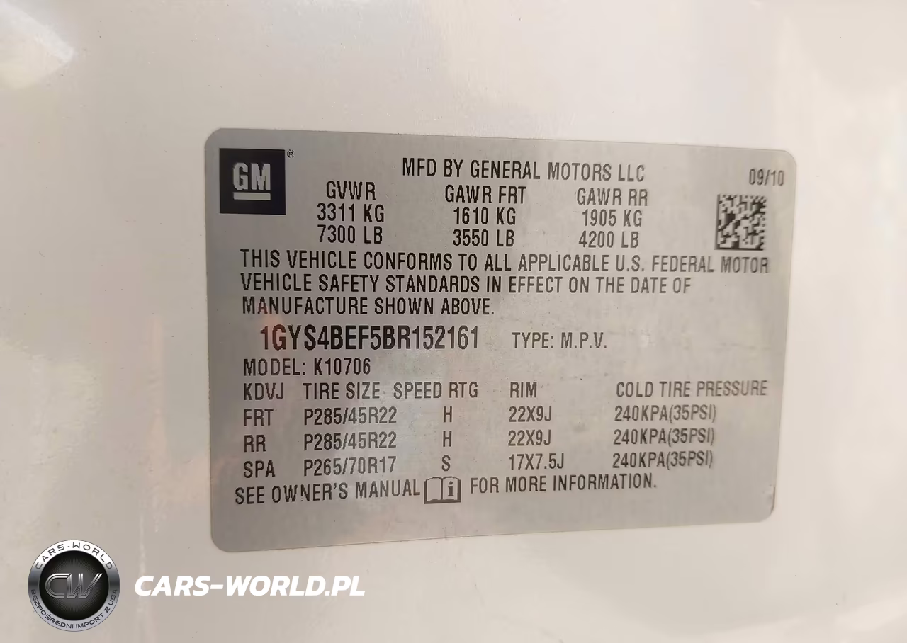 2011 Cadillac Escalade Luxury VIN:1GYS4BEF5BR152161 - 9
