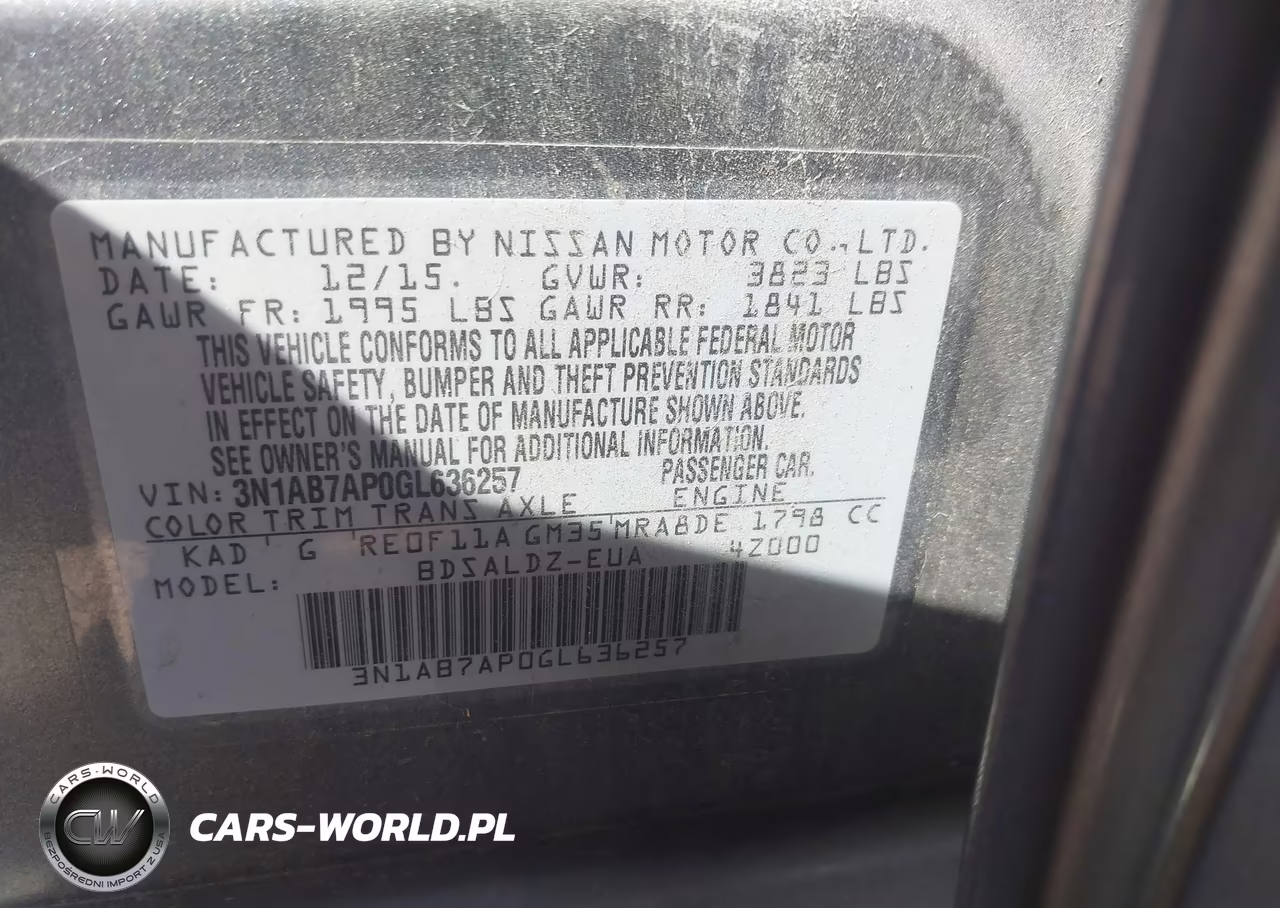 2016 Nissan Sentra Fe+ S-S-Sl-Sr-Sv VIN:3N1AB7AP0GL636257 - 9