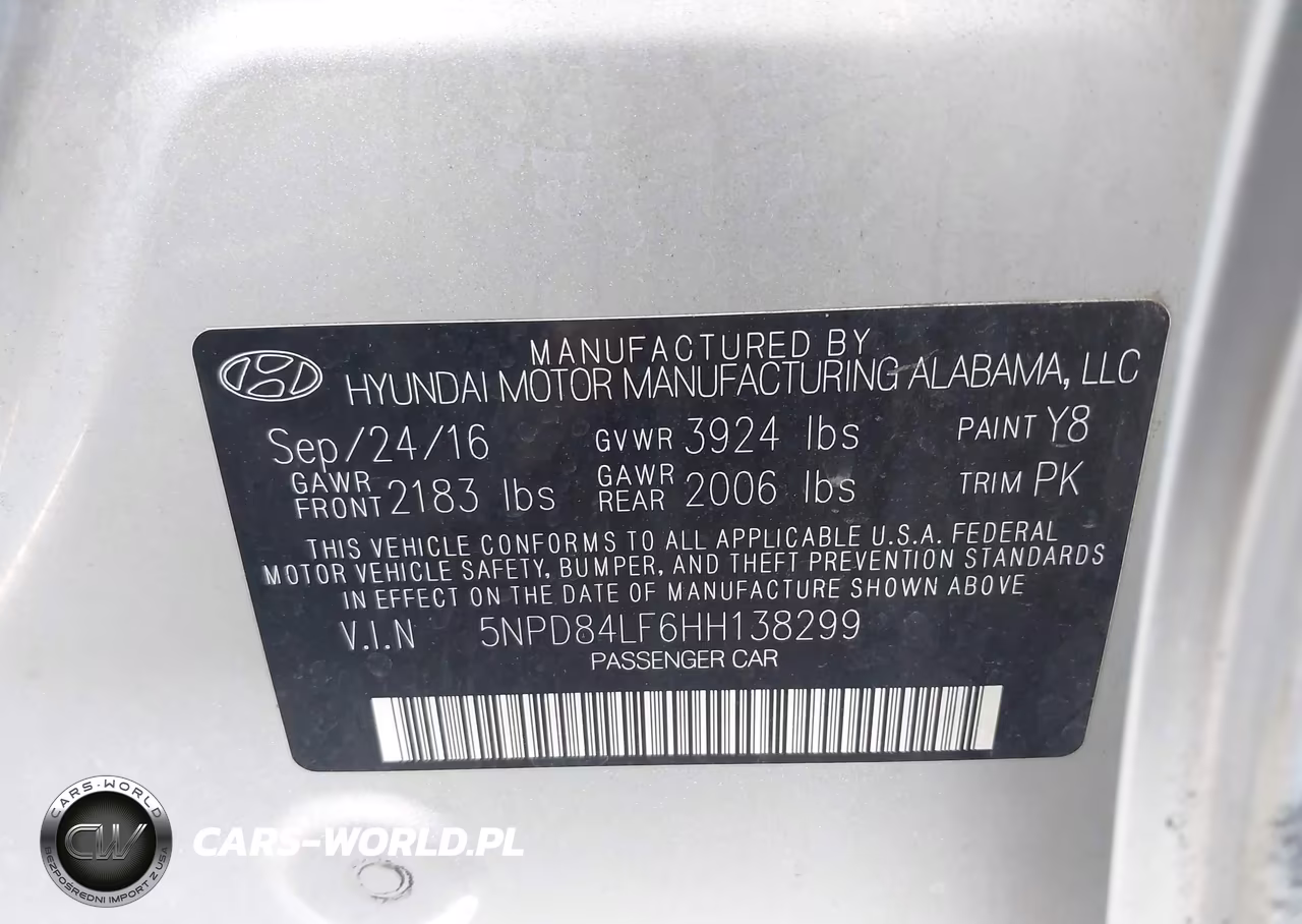 2017 Hyundai Elantra Se VIN:5NPD84LF6HH138299 - 9
