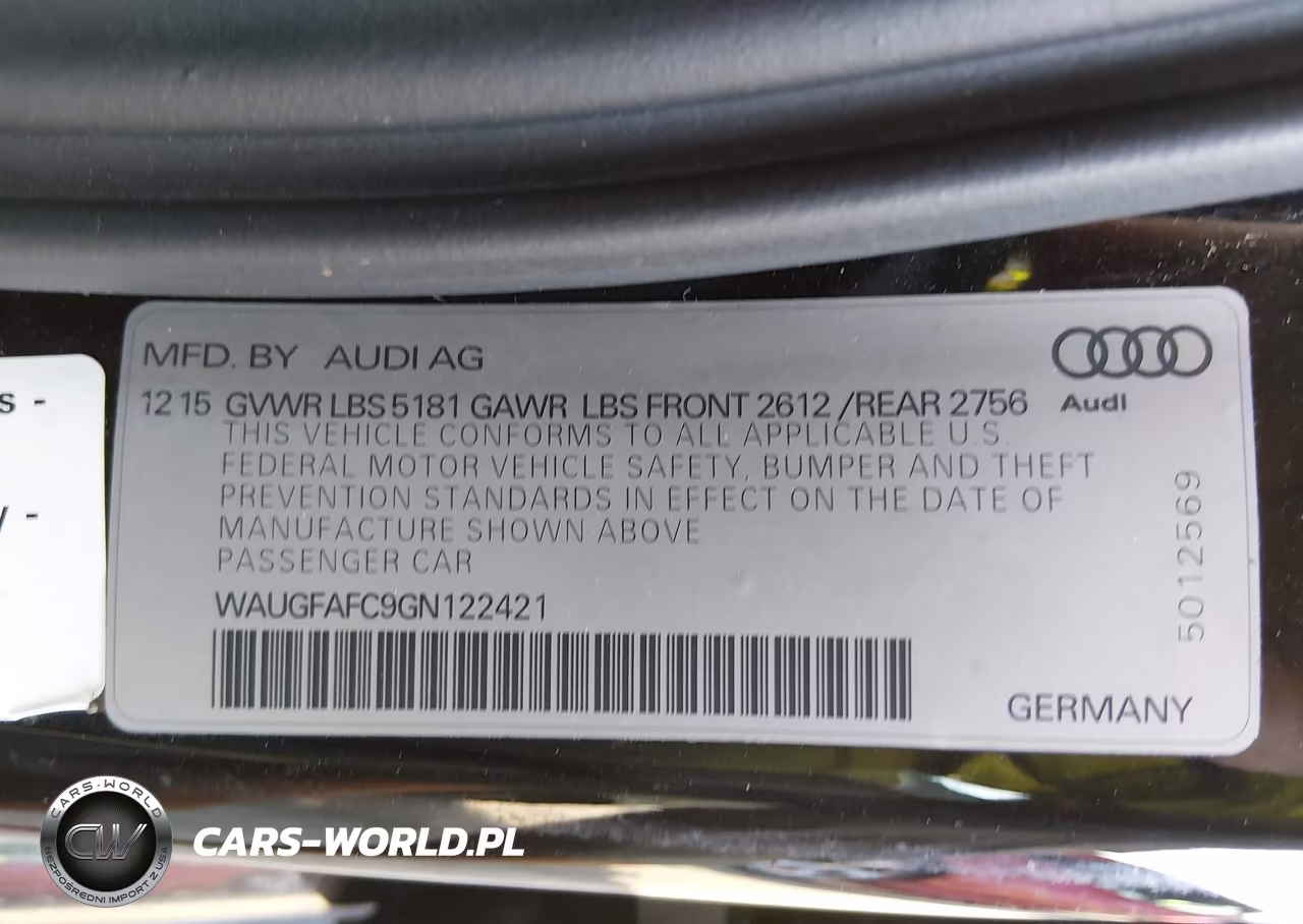 2016 Audi A6 2.0T Premium Plus VIN:WAUGFAFC9GN122421 - 9