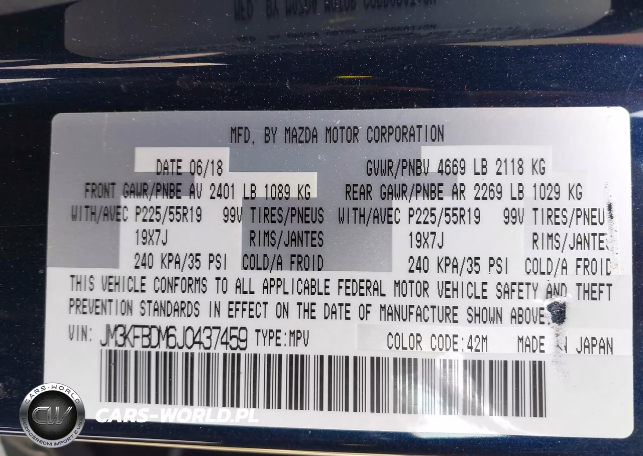 2018 Mazda Cx-5 Grand Touring VIN:JM3KFBDM6J0437459 - 9