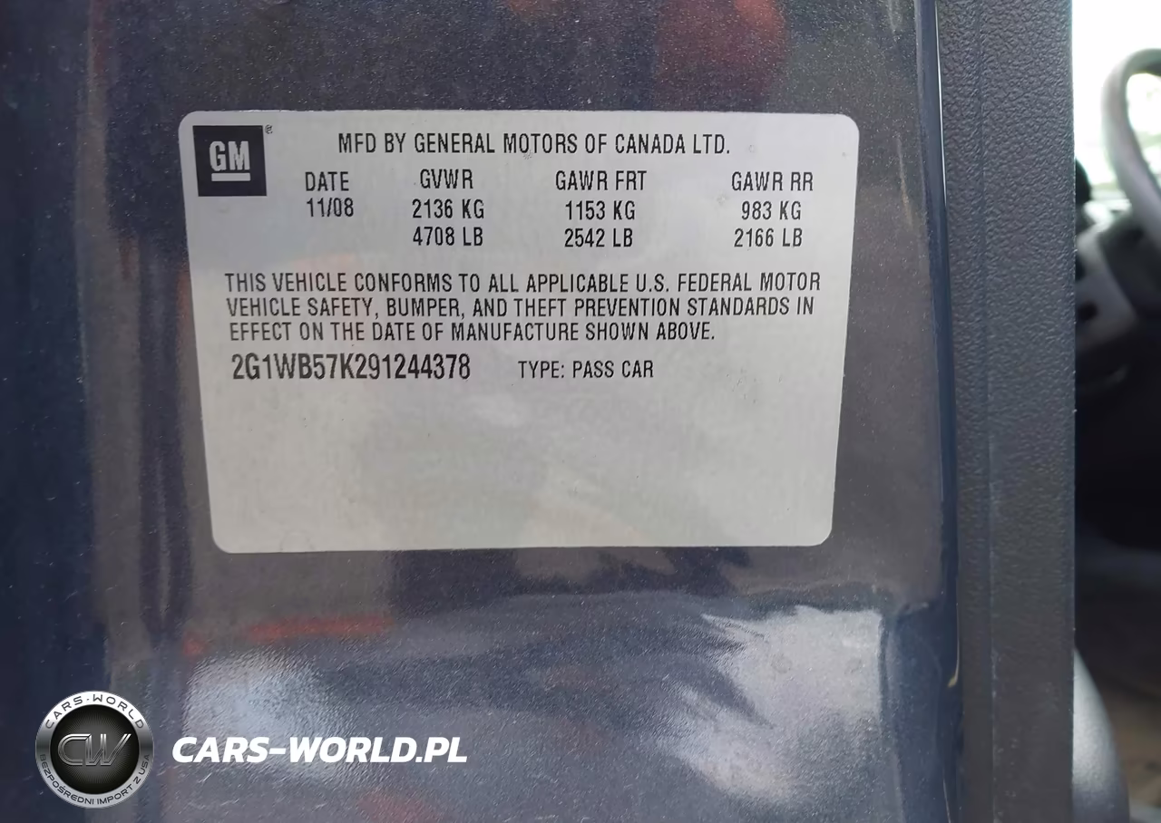 2009 Chevrolet Impala Ls VIN:2G1WB57K291244378 - 9
