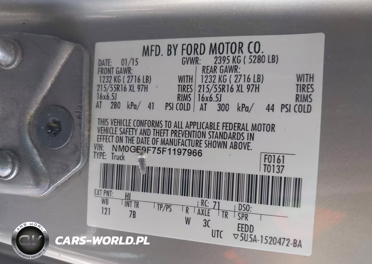 2015 Ford Transit Connect Xlt VIN:NM0GE9F75F1197966 - 9