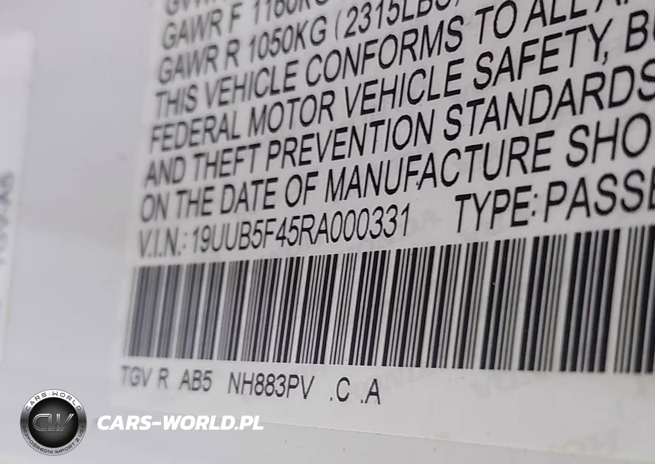 2024 Acura Tlx Technology Package VIN:19UUB5F45RA000331 - 9