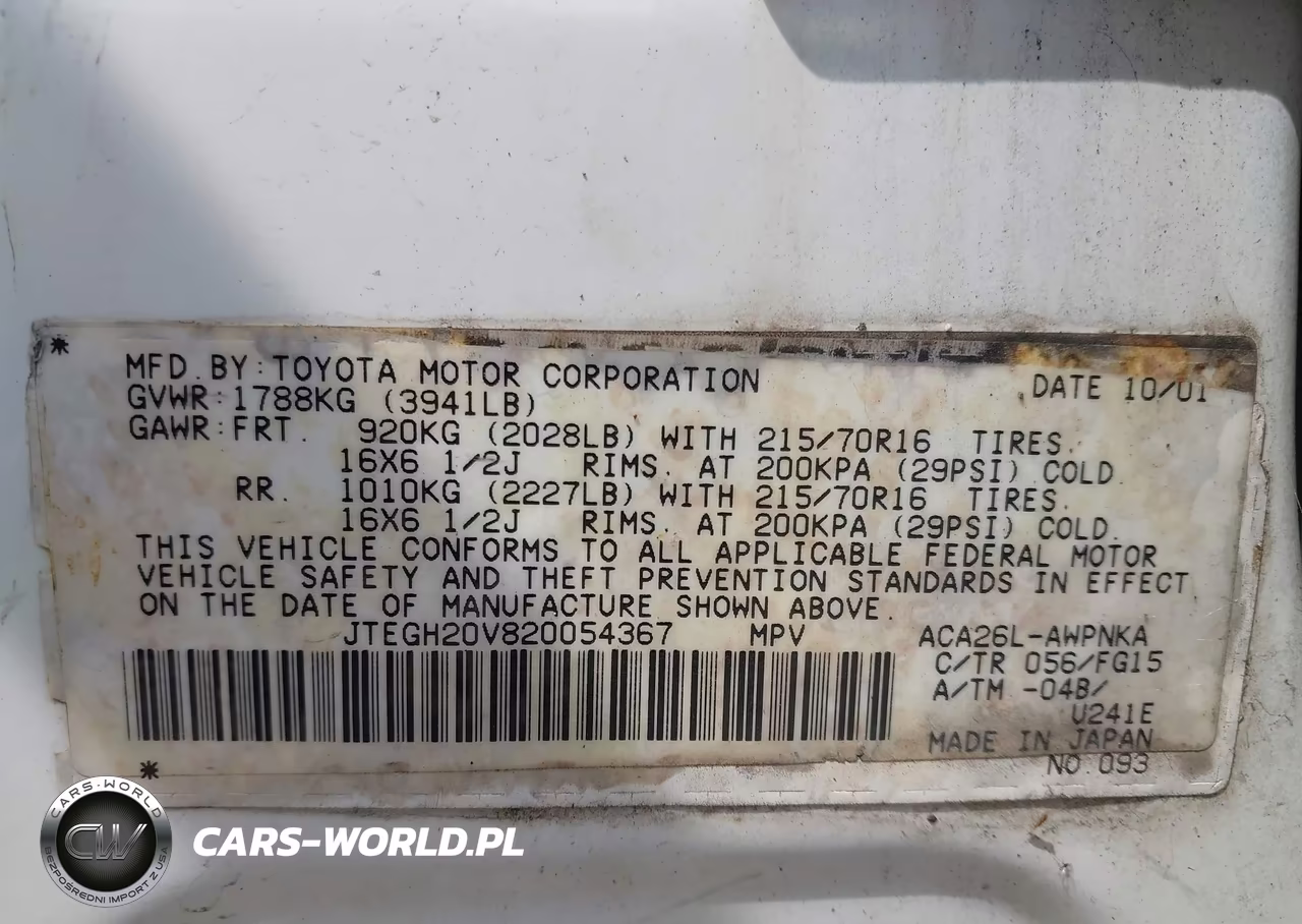 2002 Toyota Rav4 VIN:JTEGH20V820054367 - 9