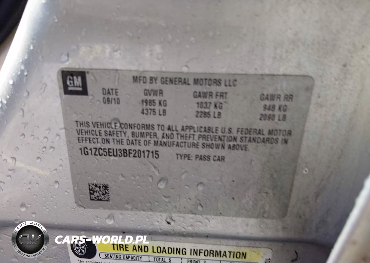 2011 Chevrolet Malibu 1Lt VIN:1G1ZC5EU3BF201715 - 9