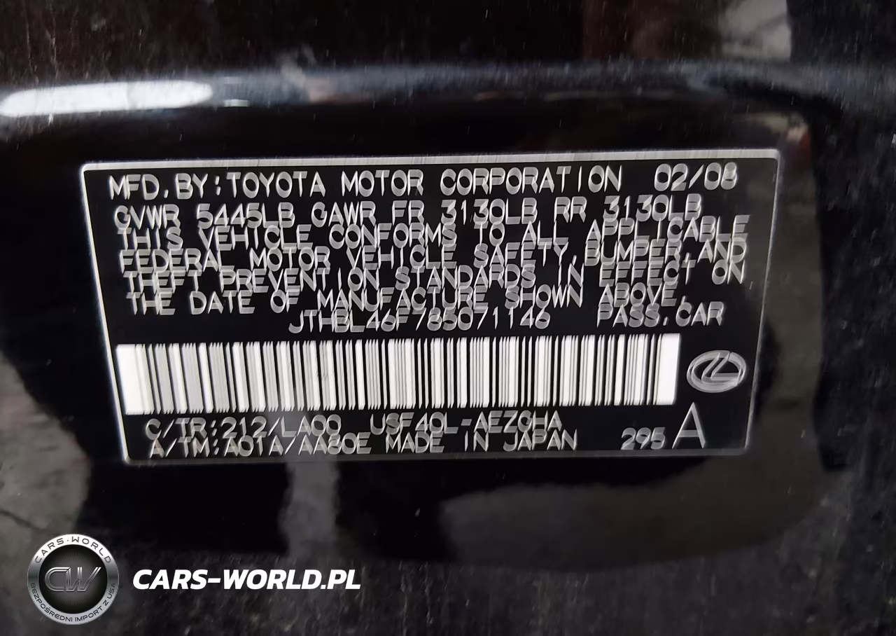 2008 Lexus Ls 460 VIN:JTHBL46F785071146 - 9
